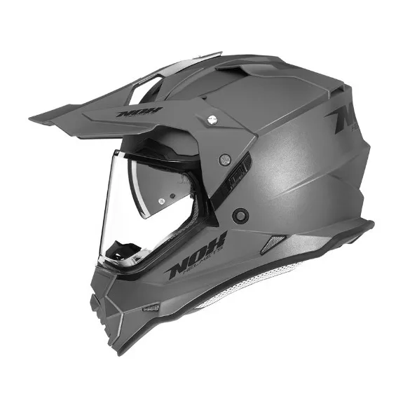 NOX OFFROAD / TRAIL DUOSPORT (DUAL) N312 SISAK PLEXIVEL ÉS NAPSZEMÜVEGGEL, MATT TITÁN SZÍN