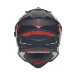 NOX AKCIÓ: OFFROAD / TRAIL DUOSPORT (DUAL) N312 VAPOR SISAK PLEXIVEL ÉS NAPSZEMÜVEGGEL, KÉK/FEKETE/PIROS
