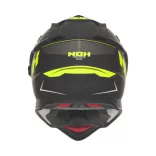 NOX AKCIÓ: OFFROAD / TRAIL DUOSPORT (DUAL) N312 VAPOR SISAK PLEXIVEL ÉS NAPSZEMÜVEGGEL, FEKETE/SÁRGA FLUO MATT