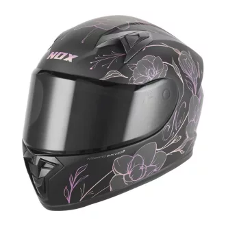   Nox zárt bukósisak N731 SPRING KID/gyerek (gyerek) fekete matt/rózsaszín L