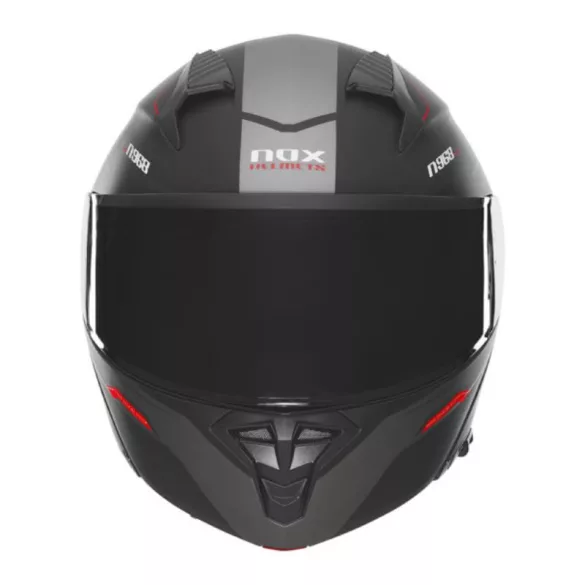 NOX N968 felnyitható (flip-up) bukósisak fekete színben