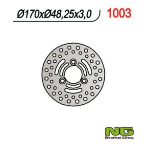 NG Brake első féktárcsa Suzuki LTZ 250/400, LTA 400/500, LTF 400/500 (170 x48x3) (3x10.50mm)