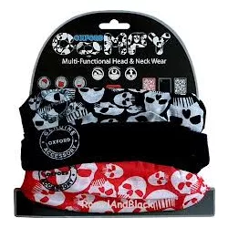   Oxford Comfy szélálló multifunkciós nyakmelegítő, 3 darabos csomag, koponya mintával