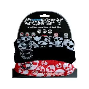 Oxford Comfy szélálló multifunkciós nyakmelegítő, 3 darabos csomag, koponya mintával