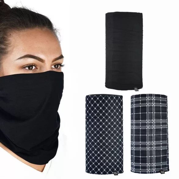 Oxford Comfy szélálló multifunkciós nyakmelegítő, 3 darabos csomag, skótkockás mintával