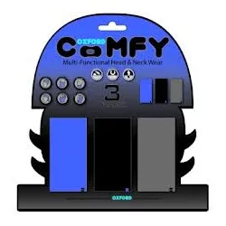   Oxford Comfy szélálló multifunkciós nyakmelegítő, 3 darabos csomag, kék/fekete/szürke színben