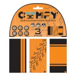Oxford Comfy HD szélálló multifunkciós nyakmelegítő, 3 darabos csomag, narancssárga/fekete színben