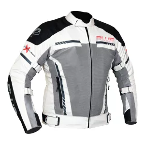 Plus Nevada szürke-piros nyári motoros kabát