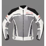 Plus Nevada szürke-piros nyári motoros kabát