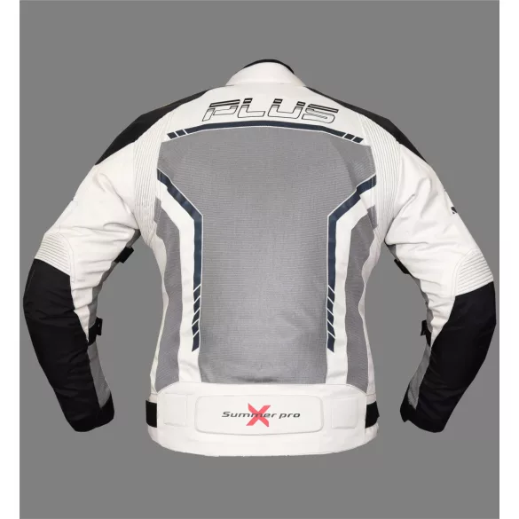 Plus Nevada szürke-piros nyári motoros kabát