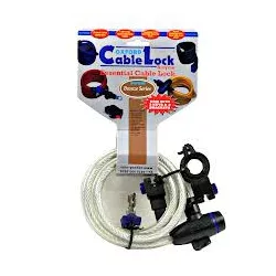   OXFORD CABLE LOCK ZÁRHATÓ SODRONY, 1,8M X 12MM HOSSZÚ, ÁTLÁTSZÓ BS SZÍNŰ