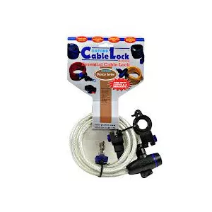 OXFORD CABLE LOCK ZÁRHATÓ SODRONY, 1,8M X 12MM HOSSZÚ, ÁTLÁTSZÓ BS SZÍNŰ