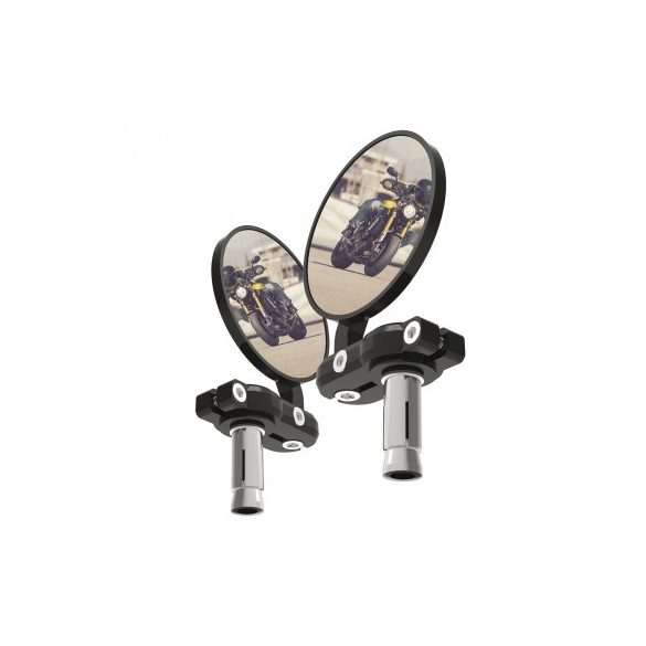 OXFORD KORMÁNYVÉG TÜKÖR, FEKETE SZÍN, 2 DARABOS KÉSZLET