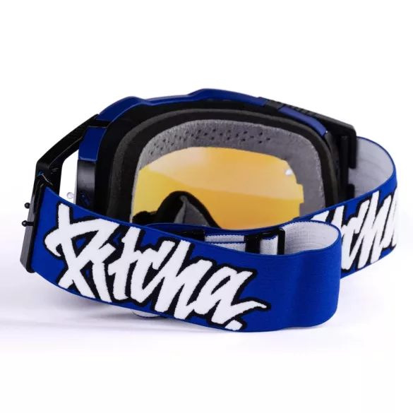Pitcha Furious navy-white - kék tükrös lencsével