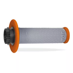 PROGRIP PG708 OFF ROAD SCS LOCK-ON + 7 GÁZKAR ADAPTER (22+25MM) SZÜRKE/NARANCSSÁRGA, KÉTKOMPONENSŰ
