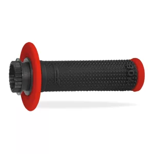 PROGRIP PG708 OFF ROAD SCS LOCK-ON + 7 GÁZKAR ADAPTER (22+25MM) FEKETE/PIROS, KÉTKOMPONENSŰ