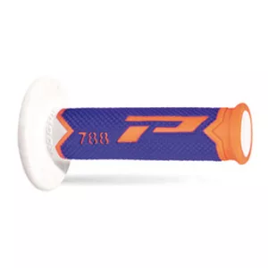 PROGRIP PG788 OFF ROAD MARKOLAT (22+25MM, HOSSZ: 115MM) FLUO NARANCSSÁRGA/KÉK/FEHÉR SZÍN (HÁROMKOMPONENSŰ) (788-284) - KIÁRUSSÍTÁS