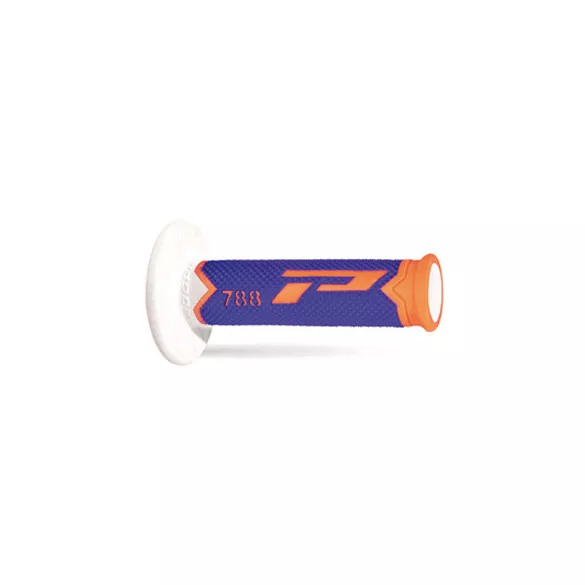 PROGRIP PG788 OFF ROAD MARKOLAT (22+25MM, HOSSZ: 115MM) FLUO NARANCSSÁRGA/KÉK/FEHÉR SZÍN (HÁROMKOMPONENSŰ) (788-284) - KIÁRUSSÍTÁS