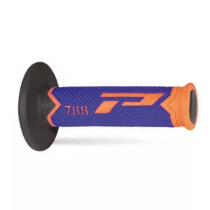 PROGRIP PG788 OFF ROAD MARKOLAT (22+25MM, HOSSZ: 115MM) FLUO NARANCSSÁRGA/KÉK/FEKETE SZÍN (HÁROMKOMPONENSŰ) (788-283)