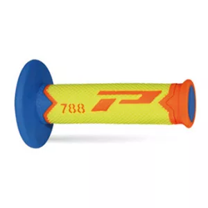 PROGRIP PG788 OFF ROAD MARKOLAT (22+25MM, HOSSZ: 115MM) FLUO NARANCSSÁRGA/FLUO SÁRGA/VILÁGOSKÉK SZÍN (HÁROMKOMPONENSŰ) (788-280)