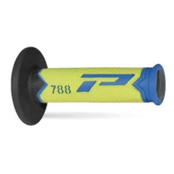   PROGRIP PG788 OFF ROAD MARKOLAT (22+25MM, HOSSZ: 115MM) VILÁGOSKÉK/FLUO SÁRGA/FEKETE SZÍN (HÁROMKOMPONENSŰ) (788-279)