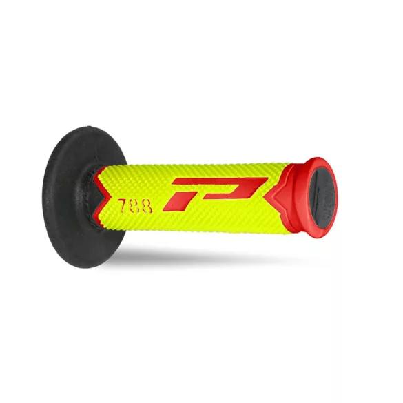 PROGRIP PG788 OFF ROAD MARKOLAT (22+25MM, HOSSZ: 115MM) PIROS/FLUO SÁRGA/FEKETE SZÍN (HÁROMKOMPONENSŰ) (PG788/14) (788-228)