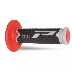   PROGRIP PG788 OFF ROAD MARKOLAT (22+25MM, HOSSZ: 115MM) SZÜRKE/PIROS/FEKETE SZÍN (HÁROMKOMPONENSŰ) (PG788/6) (788-209)