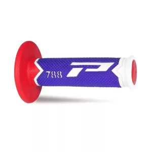 PROGRIP PG788 OFF ROAD MARKOLAT (22+25MM, HOSSZ: 115MM) FEHÉR/KÉK/PIROS SZÍN (HÁROMKOMPONENSŰ) (788-227) (PG788/20)