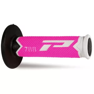 PROGRIP PG788 OFF ROAD MARKOLAT (22+25MM, HOSSZ: 115MM) FEHÉR/FLUO RÓZSASZÍN/ FEKETE SZÍN (HÁROMKOMPONENSŰ) (788-302) (PG788/13)