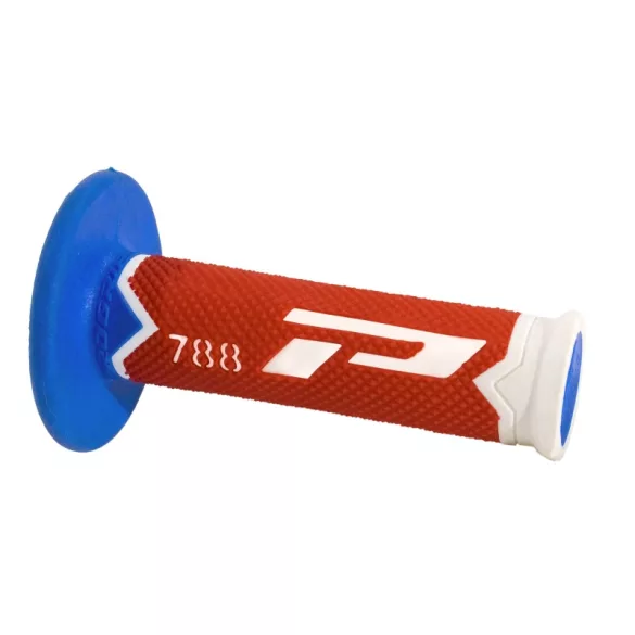 PROGRIP PG788 OFF ROAD MARKOLAT (22+25MM, HOSSZ: 115MM) FEHÉR/PIROS/VILÁGOSKÉK SZÍN (HÁROMKOMPONENSŰ) (788-256) (PG788/24)