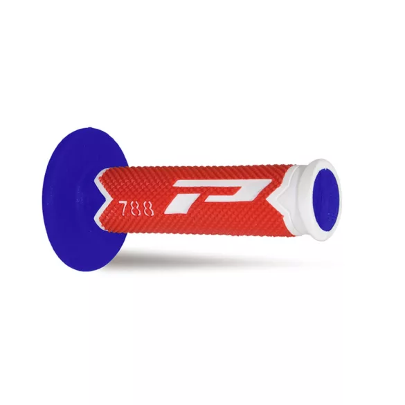 PROGRIP PG788 OFF ROAD MARKOLAT (22+25MM, HOSSZ: 115MM) FEHÉR/PIROS/KÉK SZÍN (HÁROMKOMPONENSŰ) (788-226) (PG788/21)