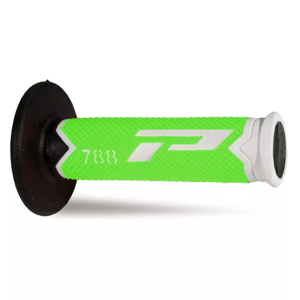 PROGRIP PG788 OFF ROAD MARKOLAT (22+25MM, HOSSZ: 115MM) FEHÉR/FLUO ZÖLD/FEKETE SZÍN (HÁROMKOMPONENSŰ) (788-301) (PG788/15)