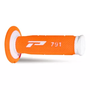 PROGRIP PG791 OFF ROAD MARKOLAT (22+25MM, HOSSZ: 115MM) FEHÉR / FLUO NARANCSSÁRGA SZÍN (KÉTKOMPONENSŰ) (791-242) (PG791WH/ORF)