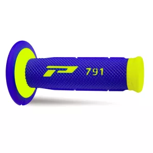 PROGRIP PG791 OFF ROAD MARKOLAT (22+25MM, HOSSZ: 115MM) FLUO SÁRGA / KÉK SZÍN (KÉTKOMPONENSŰ) (791-252) (PG791YLF/BL)