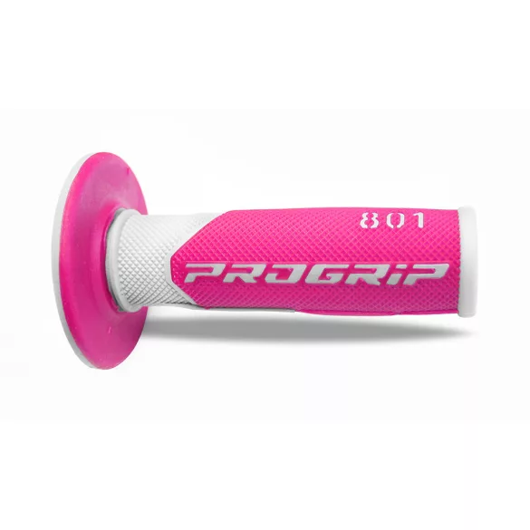 PROGRIP PG801 OFF ROAD MARKOLAT (22+25MM, HOSSZ: 115MM) FEHÉR/FLUO FUKSZIA SZÍN (KÉTKOMPONENSŰ) (801-243) (PG801WH/FX)