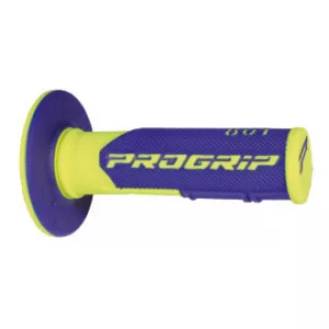 PROGRIP PG801 OFF ROAD MARKOLAT (22+25MM, HOSSZ: 115MM) FLUO SÁRGA/KÉK SZÍN (KÉTKOMPONENSŰ) (801-252) (PG801YLF/BL)