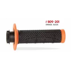   PROGRIP PG809 OFF ROAD MARKOLAT SCS LOCK-ON RENDSZERREL + 7 GÁZADAPTERREL (22+25MM) NARANCSSÁRGA-FEKETE SZÍN, KÉTKOMPONENSŰ HALF WAFFLE, HOSSZ: 115MM (809-201)