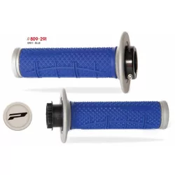   PROGRIP PG809 OFF ROAD MARKOLAT SCS LOCK-ON RENDSZERREL + 7 GÁZADAPTERREL (22+25MM) SZÜRKE-KÉK SZÍN, KÉTKOMPONENSŰ HALF WAFFLE, HOSSZ: 115MM (809-291)