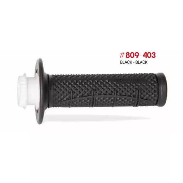 PROGRIP PG809 OFF ROAD MARKOLAT SCS LOCK-ON RENDSZERREL + 7 GÁZADAPTERREL (22+25MM) FEKETE SZÍN, KÉTKOMPONENSŰ HALF WAFFLE, HOSSZ: 115MM (809-403)