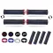 PROGRIP PG995 ATV / JET SKI / MTB MARKOLAT (22+22MM, HOSSZ: 130MM) FEKETE SZÍN, KÉK LOCK-ON ZÁRRAL (995-356)