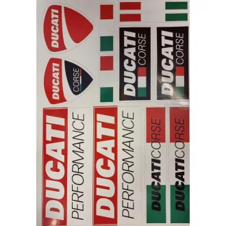 Ducati performance fehér matrica