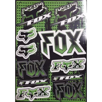 Fox zöld/fehér matrica