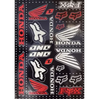 Honda Fox - one industries fekete matrica