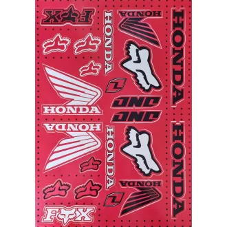 Honda Fox - one industries piros matrica