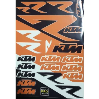 KTM narancs/fekete matrica