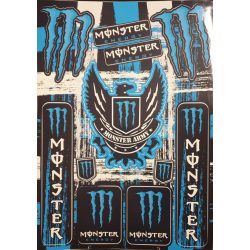 Monster army  matrica kék