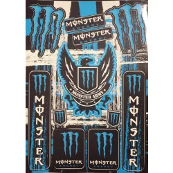 Monster army  matrica kék