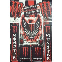 Monster army  matrica piros