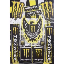 Monster army  matrica sárga
