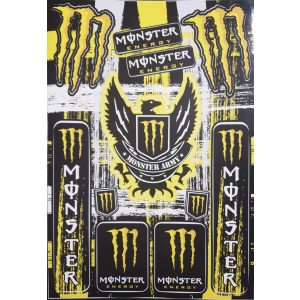 Monster army  matrica sárga